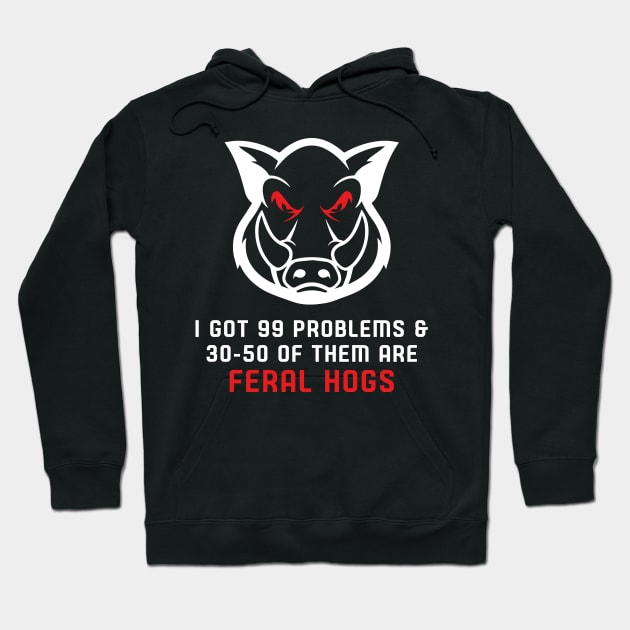 30-50 feral hogs Hoodie by WildZeal